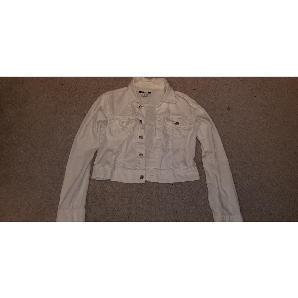 White denim jacket